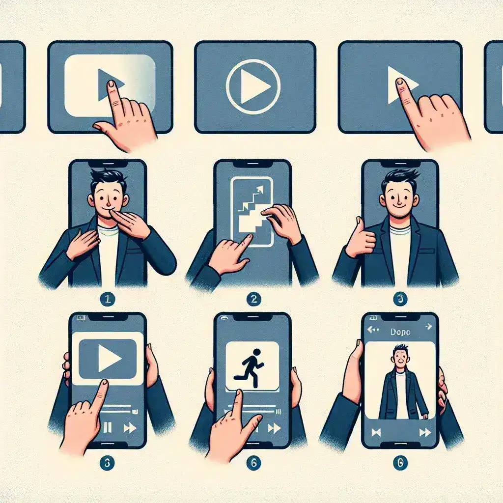 "Person using a smartphone to download TikTok videos without watermark, demonstrating easy steps for hassle-free video saving."